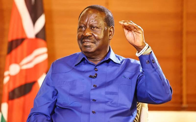 File image of Azimio leader Raila Odinga